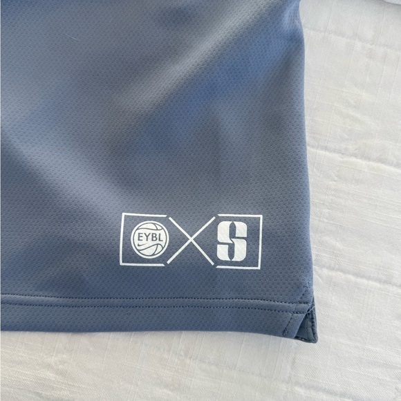 Nike Light Gray Dri-FIT Shorts, EYBL Park District, Loose Fit Size XL - Picture 6 of 12